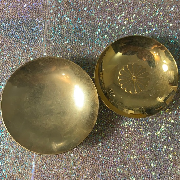Vintage Other - Set of 2 vintage large Japanese sake  cups 24k plated
